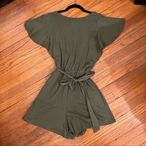 *BOGO*GAP green short romper size S $20